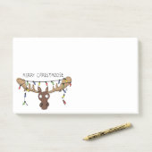 Weihnachtsmädchen Niedlich Funny Holiday Animal Post-it Klebezettel (Auf Schreibtisch)