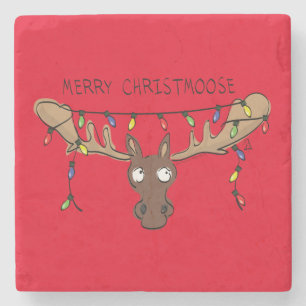 Weihnachtsmädchen Niedlich Funny Holiday Animal Steinuntersetzer