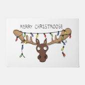 Weihnachtsmädchen Niedliches Urlaubstier Fußmatte (Vorderseite)