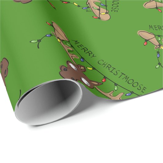 Weihnachtsmädchen Niedliches Urlaubstier Geschenkpapier (Rolleneckpunkt)