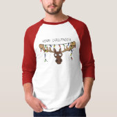 Weihnachtsmädchen Niedliches Urlaubstier T-Shirt (Vorderseite)