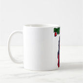 Weihnachtsmädchen-Pixelart Kaffeetasse (Links)