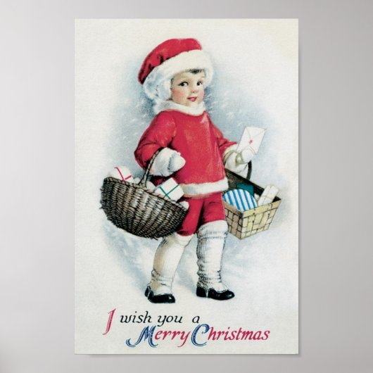 Weihnachtsmädchen Poster (Vorne)