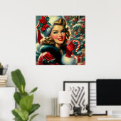 Weihnachtsmädchen Poster (Heimbüro)