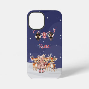 Weihnachtsmädchen Rentiere Zuckerrohr Feen iPhone 12 Mini Hülle