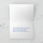 Weihnachtsmädchen Russisches Neujahr Feiertagskarte (Innenseite)