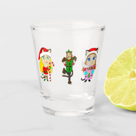 Weihnachtsmädchen Schnapsglas
