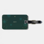 Weihnachtsmädchen, Schneeflocken Gepäckanhänger (Rückseite horizontal)