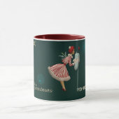 Weihnachtsmädchen, Schneeflocken Tasse (Zentrum)