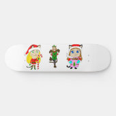 Weihnachtsmädchen Skateboard (Horizontal)