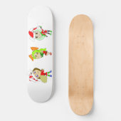 Weihnachtsmädchen Skateboard (Vorderseite)