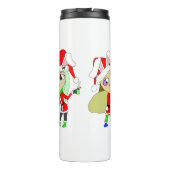 Weihnachtsmädchen Thermosbecher (Rückseite)