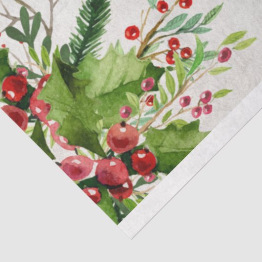 Weihnachtsmädchen und Grüne Deko Seidenpapier (Ausschnitt)