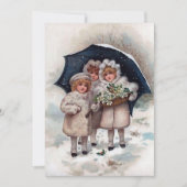 Weihnachtsmädchen Weihnachten Feiertag Mitteilungskarte (Vorderseite)