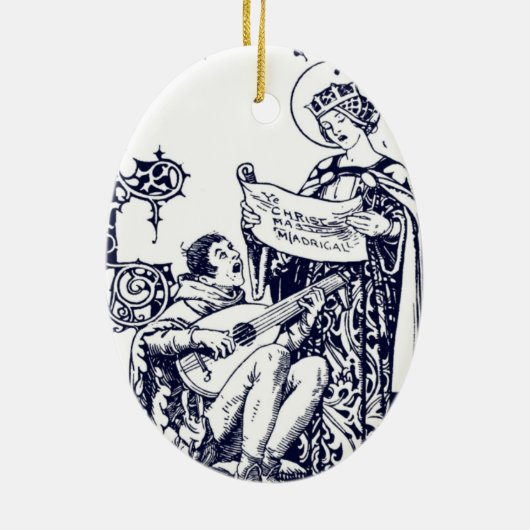 WeihnachtsMadrigals Keramikornament (Hinten)