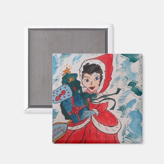 Weihnachtsmagazin Magnet (Vorderseite/Rückseite)