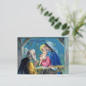 Weihnachtsmagie: Eine alte Postkarte (Stehend Vorderseite)