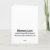 Weihnachtsmagie Feiertagskarte (Rückseite)