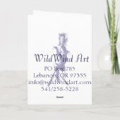 Weihnachtsmagie Feiertagskarte (Rückseite)