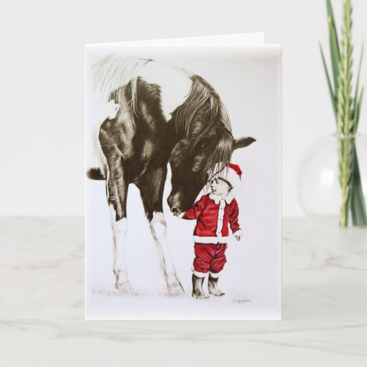 Weihnachtsmagie Feiertagskarte (Vorderseite)