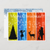 Weihnachtsmagie Feiertagspostkarte (Vorne/Hinten)