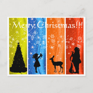 Weihnachtsmagie Feiertagspostkarte