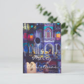 Weihnachtsmagie Feiertagspostkarte (Stehend Vorderseite)