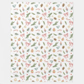 Weihnachtsmagie Fleecedecke (Vorderseite)