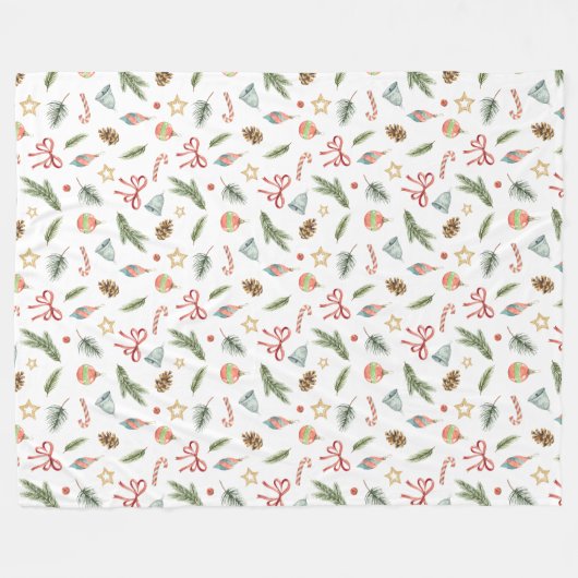 Weihnachtsmagie Fleecedecke (Vorderseite (Horizontal))