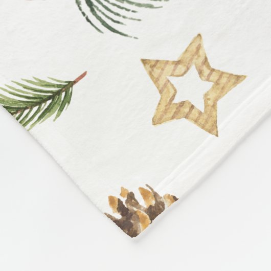 Weihnachtsmagie Fleecedecke (Ecke)