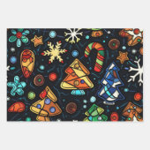 Weihnachtsmagie Geschenkpapier Set (Vorderseite)