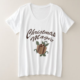Weihnachtsmagie Große Größe T-Shirt