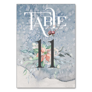 Weihnachtsmagie/Hochzeitsempfangstisch #11 Tischnummer