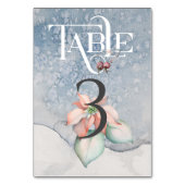 Weihnachtsmagie/Hochzeitsempfangstisch #3 Tischnummer (Rückseite)
