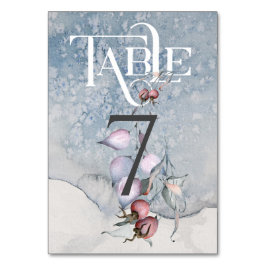 Weihnachtsmagie/Hochzeitsempfangstisch #7 Tischnummer