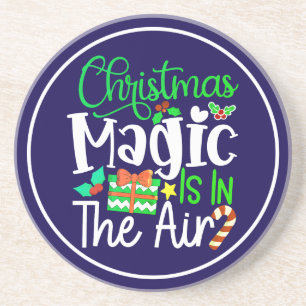 Weihnachtsmagie ist in der Luft-67876 Getränkeuntersetzer