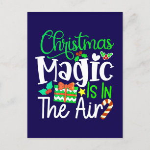 Weihnachtsmagie ist in der Luft-67876 Postkarte
