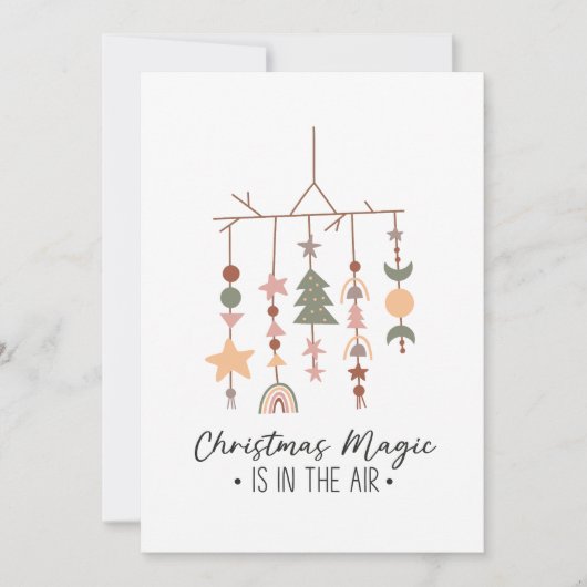 Weihnachtsmagie ist in der Luft Einladung (Vorderseite)