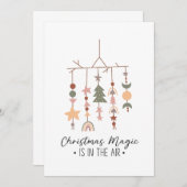 Weihnachtsmagie ist in der Luft Einladung (Vorne/Hinten)