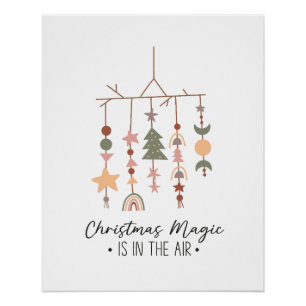 Weihnachtsmagie ist in der Luft Poster