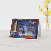 Weihnachtsmagie Karte (Gelbe Blume)