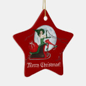 Weihnachtsmagie Keramikornament (Rechts)