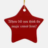 Weihnachtsmagie Keramikornament (Hinten)