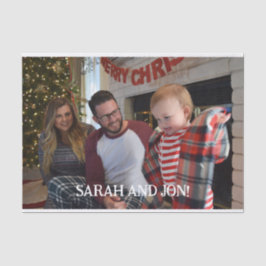 Weihnachtsmagie mit Ihrem Bild Seidenpapier