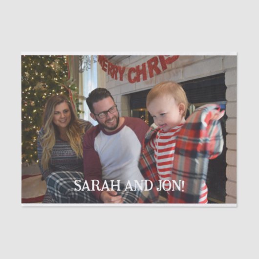 Weihnachtsmagie mit Ihrem Bild Seidenpapier (Vorderseite)