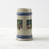 Weihnachtsmagie / Mops (drei, 2+1blk) Bierglas (Mittel)