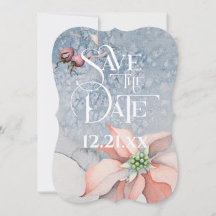 Weihnachtsmagie/Poinsettia Hochzeit - Save the Dat Date