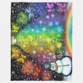Weihnachtsmagie Rainbow Fleece Blanket (Vorderseite)
