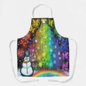 Weihnachtsmagie Rainbow Party Schürze (Vorderseite)