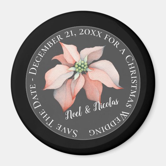 Weihnachtsmagie/Save the Date/Feiertagssehen Magnet (Vorne)